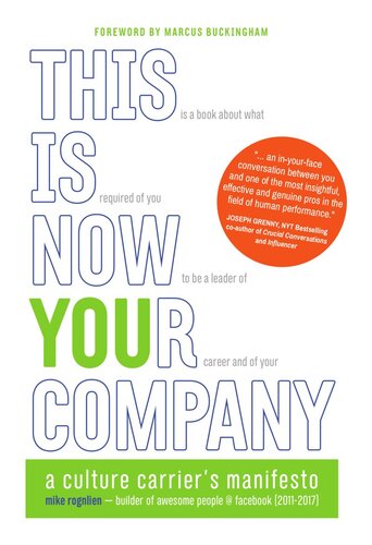 This Is Now Your Company: A Culture Carrier's Manifesto