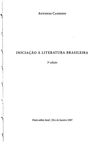 Iniciação à literatura brasileira