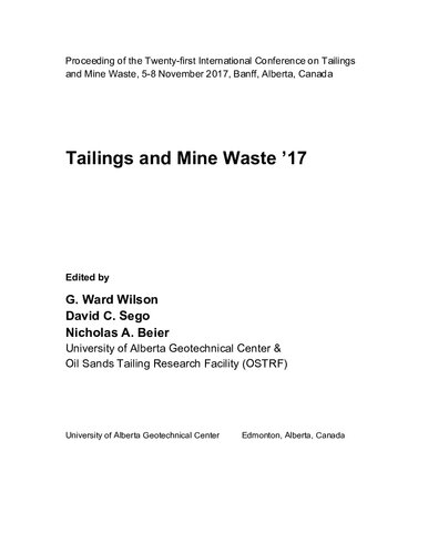 tailings and Mine Waste 2017
