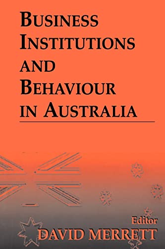 Business Institutions and Behaviour in Australia