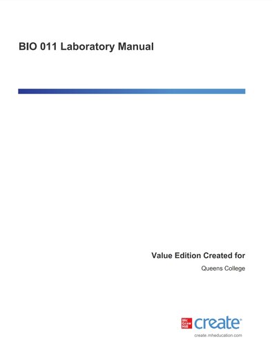 BIO 011 Lab Manual