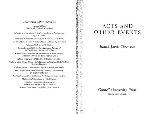 Acts and Other Events