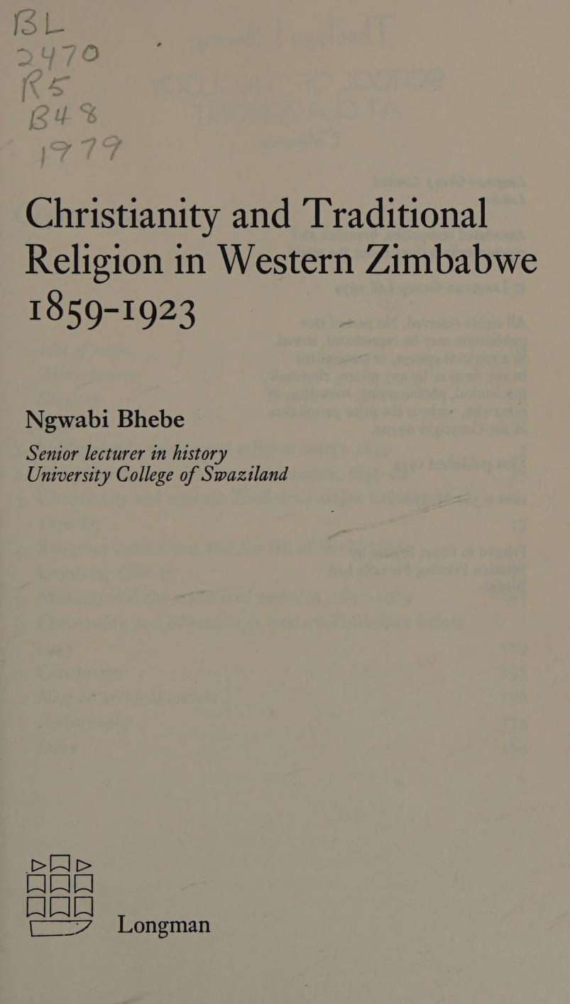 Christianity and Traditional Religion in Western Zimbabwe, 1859-1923