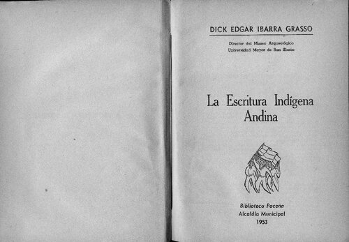La escritura indígena andina