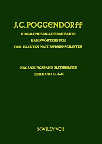 Biographisch-literarisches Handworterbuch der exakten Naturwissenschaften