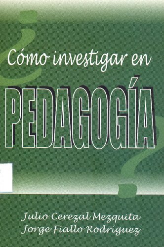 Cómo investigar en pedagogía