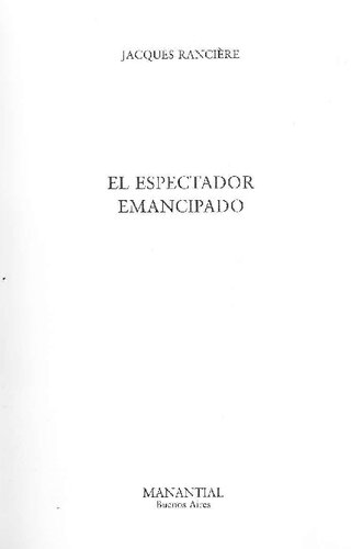 El espectador emancipado