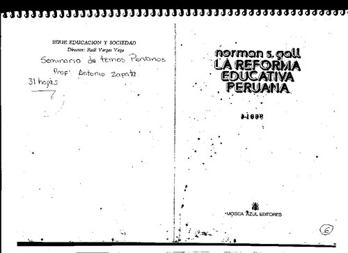 La reforma educativa peruana