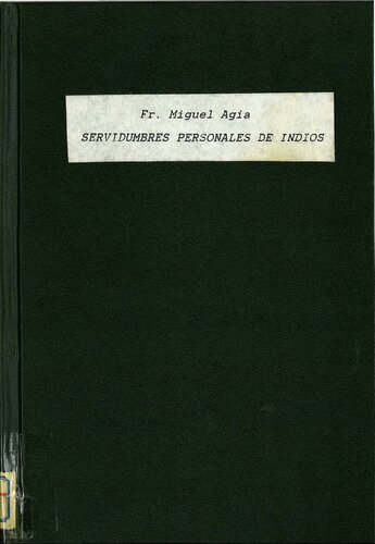 Servidumbres personales de indios