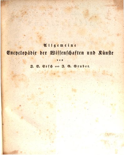 Allgemeine Encyclopädie der Wissenschaften und Künste in alphabetischer Folge / Bibel - Blei