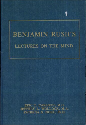 Benjamin Rush's Lectures on the mind