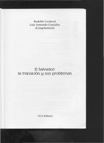 El Salvador : la transición y sus problemas