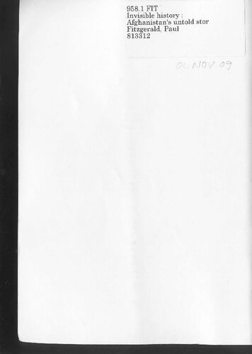 Invisible history : Afghanistan's untold story