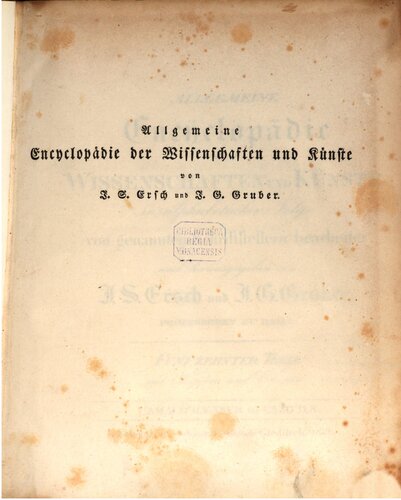Allgemeine Encyclopädie der Wissenschaften und Künste in alphabetischer Folge / Camadulenser bis Cazould