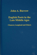 English Poets in the Late Middle Ages: Chaucer, Langland and Others