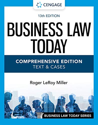 Business Law Today, Comprehensive (MindTap Course List)