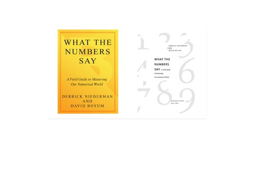 What the Numbers Say - A Field Guide to Mastering Our Numerical World