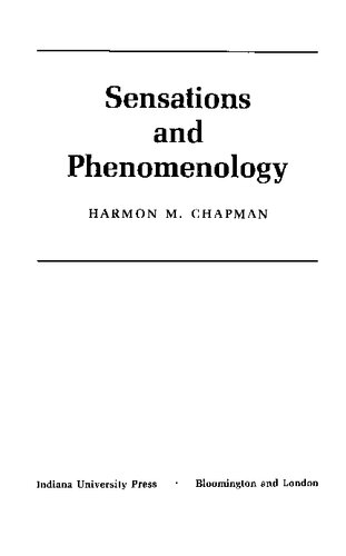 Sensations and Phenomenology