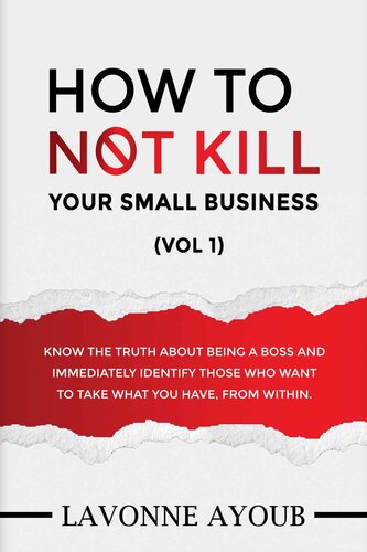 How to Not Kill Your Small Business