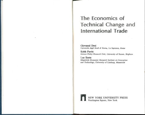 The economics of technical change and international trade