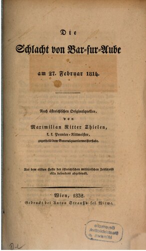 Die Schlacht von Bar-sur-Aube am 27. Februar 1814