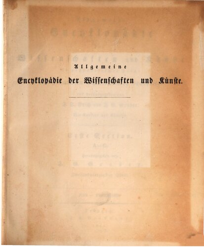 Allgemeine Encyclopädie der Wissenschaften und Künste in alphabetischer Folge / Fas bis Ferchard