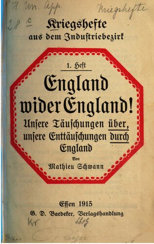 England wider England! Unsere Täuschungen über, unsere Täuschungen von England