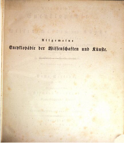 Allgemeine Encyclopädie der Wissenschaften und Künste in alphabetischer Folge / Geschlechtsapparat bis Gesen