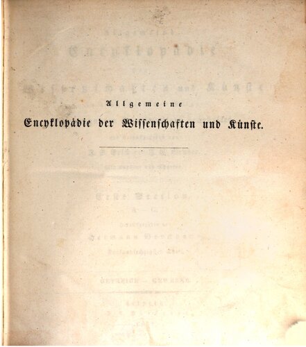 Allgemeine Encyclopädie der Wissenschaften und Künste in alphabetischer Folge / Getreide bis Gewerke