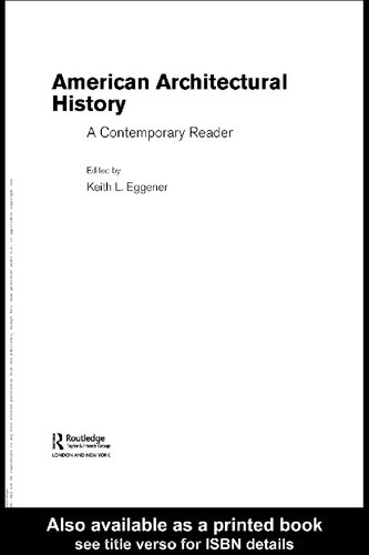 American Architectural History: A Contemporary Reader