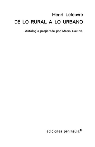 De lo rural a lo urbano