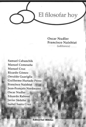El filosofar hoy