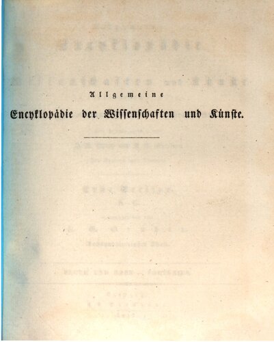 Allgemeine Encyclopädie der Wissenschaften und Künste in alphabetischer Folge / Fluth und Ebbe bis Fortunius