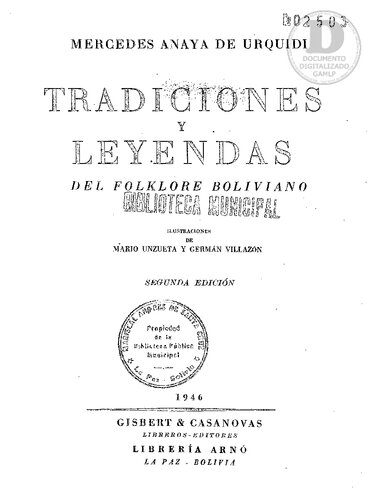 Tradiciones y leyendas del folklore boliviano