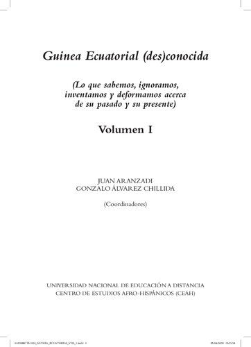 Estudio introductorio. Hacia un replanteamiento radical de los estudios sobre Guinea Ecuatorial