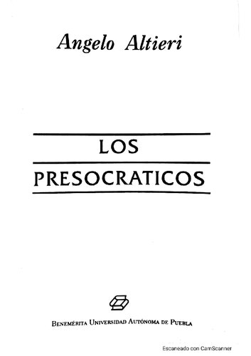 Los Presocráticos
