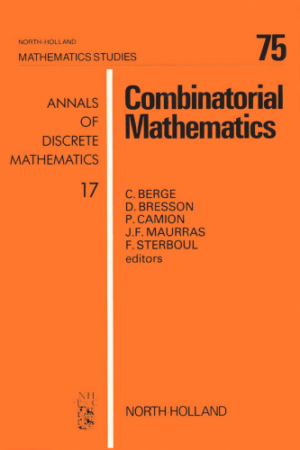 Combinatorial Mathematics, Proceedings of the International Colloquium on Graph Theory and Combinatorics