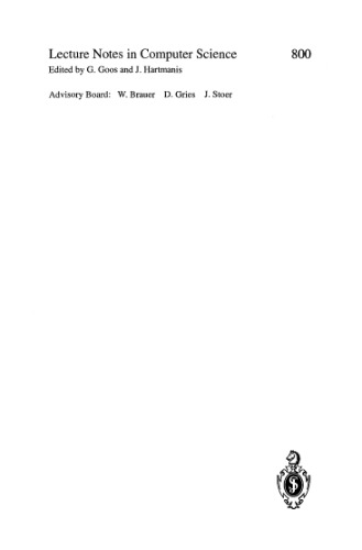 Computer Vision — ECCV '94: Third European Conference on Computer Vision Stockholm, Sweden, May 2–6, 1994 Proceedings, Volume I