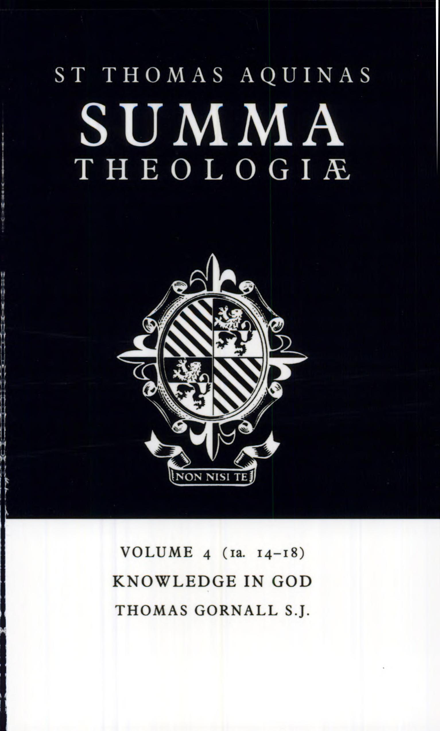 Summa Theologiae: Volume 4, Knowledge in God: 1a. 14-18
