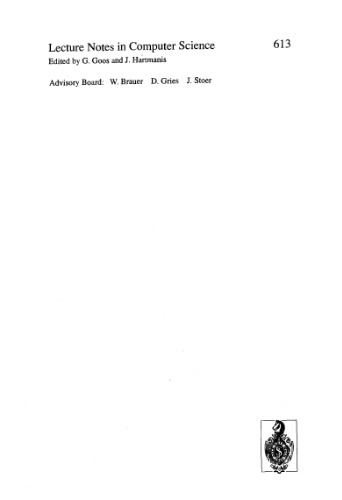 Constructivity in Computer Science: Summer Symposium San Antonio, TX, June 19–22, 1991 Proceeding