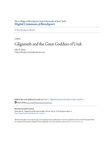 Gilgamesh and the Great Goddess of Uruk