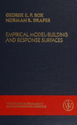 Empirical model-building and response surfaces
