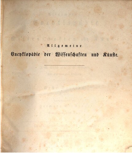 Allgemeine Encyclopädie der Wissenschaften und Künste in alphabetischer Folge / Gnaphalieen bis God Save the King!