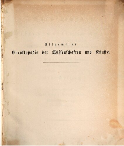 Allgemeine Encyclopädie der Wissenschaften und Künste in alphabetischer Folge / Gosa bis Gott