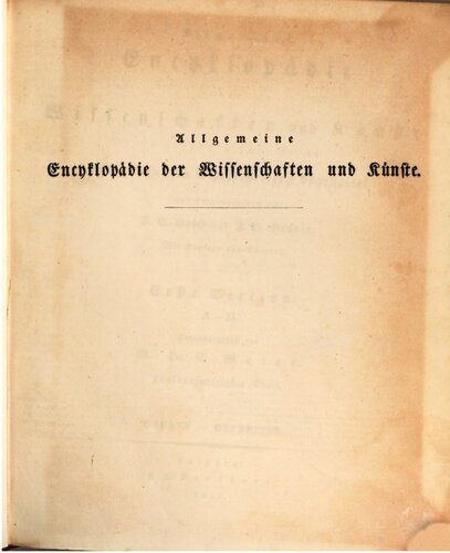 Allgemeine Encyclopädie der Wissenschaften und Künste in alphabetischer Folge / Gaukes bis Gefreiter