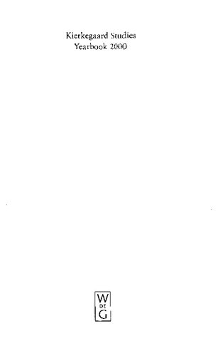 Kierkegaard Studies Yearbook 2000
