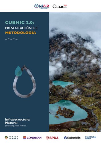 CUBHIC 2.0: Presentación de metodología. Infraestructura natural para la seguridad hídrica