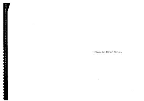 Historia del Pueblo Kechua