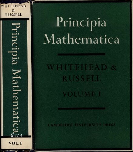 Principia Mathematica volumes 1, 2, and 3