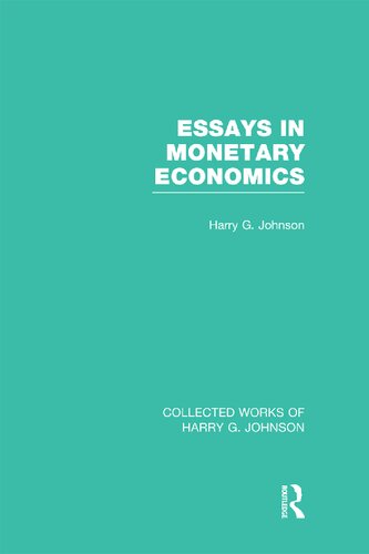 Essays in Monetary Economics